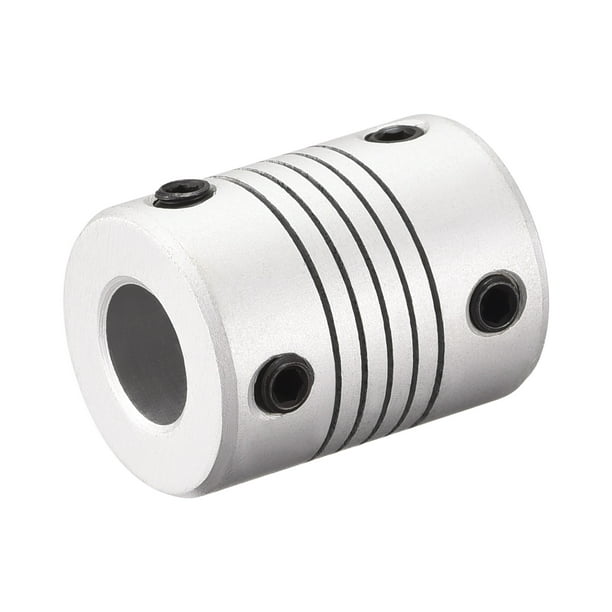 uxcell 9mm to 9mm Aluminum Alloy Shaft Coupling Flexible Coupler Motor Connector Joint L25xD19 Silver uxcell 9mm to 9mm Aluminum Alloy Shaft Coupling Flexible Coupler Motor Connector Joint L25xD19 Silver